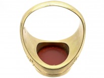 14ct Gold Carnelian Signet Ring