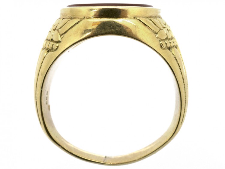 14ct Gold Carnelian Signet Ring