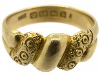 18ct Gold Edwardian Scroll Ring