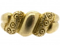 18ct Gold Edwardian Scroll Ring