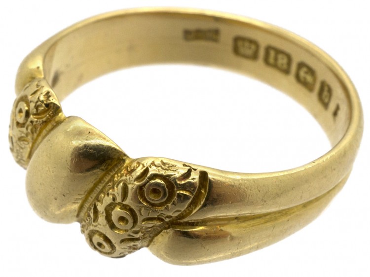 18ct Gold Edwardian Scroll Ring
