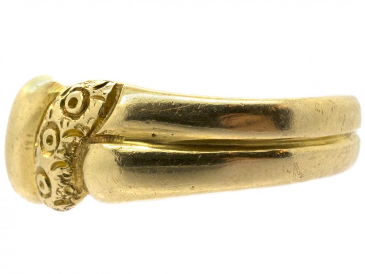 18ct Gold Edwardian Scroll Ring