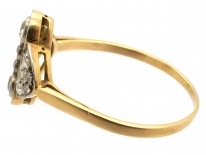 Wavy & Geometric Art Deco Diamond Ring