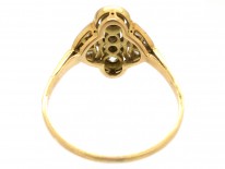 Wavy & Geometric Art Deco Diamond Ring