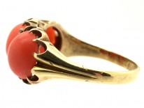Victorian 18ct Gold & Coral Ring