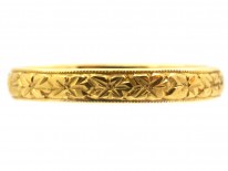 22ct Engraved Wedding Ring