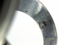 Large Mother of Pearl Oval Silver Ring