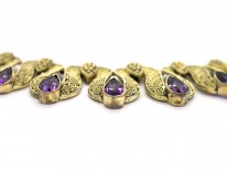 Theodor Farhner Silver Gilt & Amethyst Necklace