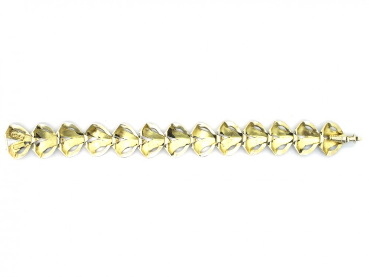 Theodor Farhner Silver Gilt & Marcasite Bracelet