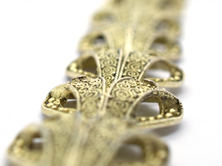 Theodor Farhner Silver Gilt & Marcasite Bracelet