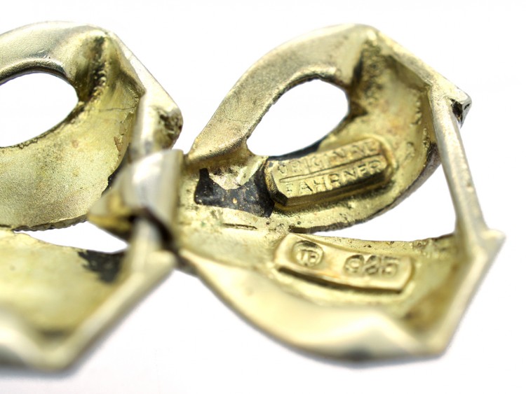 Theodor Farhner Silver Gilt & Marcasite Bracelet