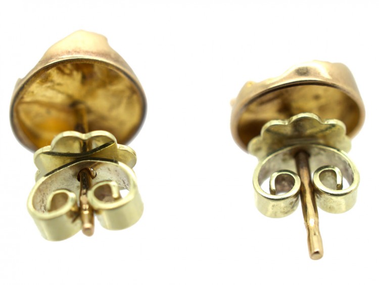 14ct Gold Round Earrings by Björn Weckström for Lapponia