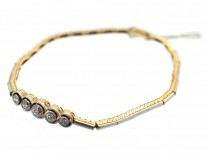 Art Deco Five Stone Diamond Bracelet