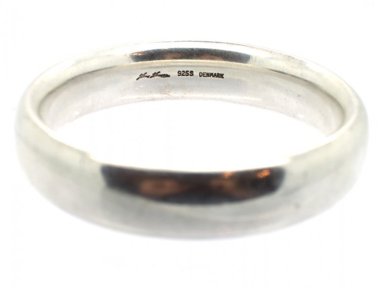 Silver Bangle by Hans Hansen