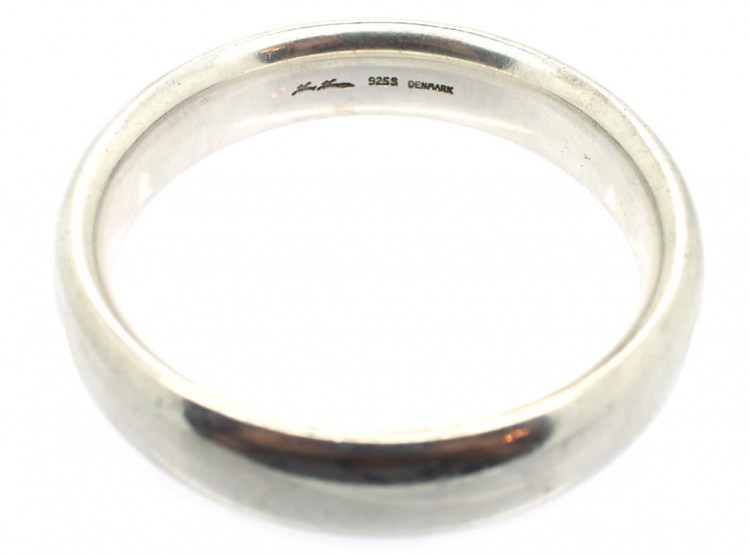 Silver Bangle by Hans Hansen