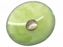 Edwardian Set of Six Nephrite Buttons in Original Case