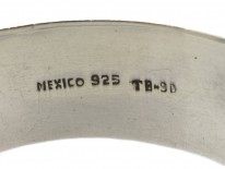 Mexican Silver & Malachite Bangle
