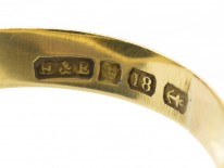 Victorian 18ct Gold & Bloodstone Carved Intaglio of a Lion Signet Ring
