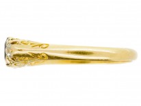 Victorian 18ct Gold Two Stone Sapphire & Diamond Ring