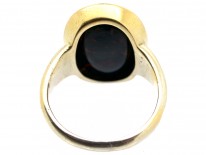 Victorian 18ct Gold & Bloodstone Intaglio of a Wolf's Head Signet Ring