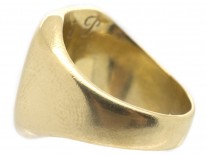 18ct Gold Signet Ring with Crowned Coat of Arms