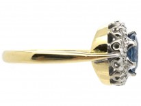 Sapphire & Diamond Cluster Ring