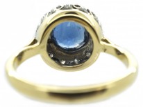 Sapphire & Diamond Cluster Ring