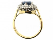 Sapphire & Diamond Cluster Ring