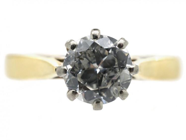 18ct Gold & Diamond Solitaire Ring