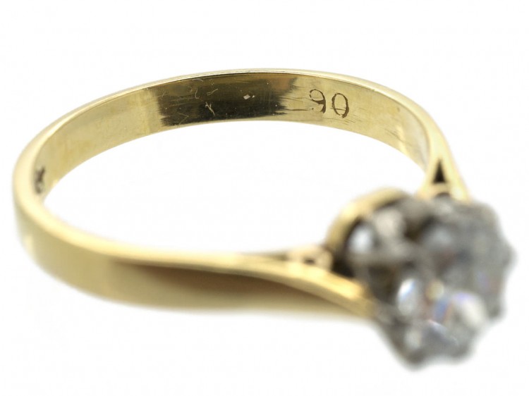 18ct Gold & Diamond Solitaire Ring