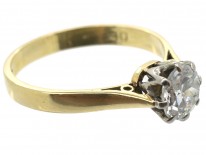 18ct Gold & Diamond Solitaire Ring