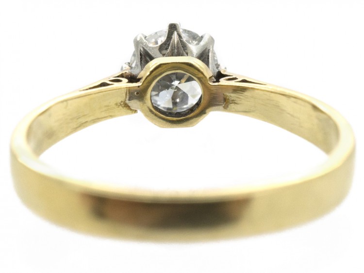 18ct Gold & Diamond Solitaire Ring