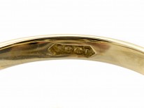 Edwardian 18ct Gold & Brown Zircon Heart Shaped Ring