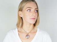 Georgian 15ct Gold & Enamel Pendant of a Lady & Her Dog under a Tree