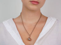 9ct Gold & Silver Opening Masonic Ball Pendant
