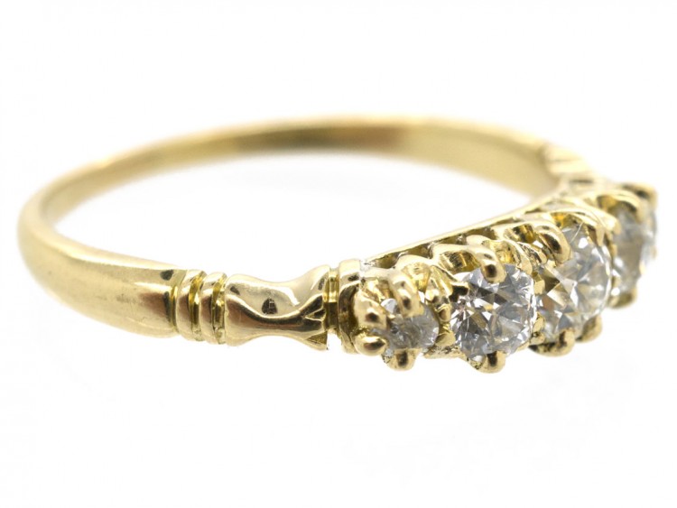 18ct Gold Victorian Five Stone Diamond Ring