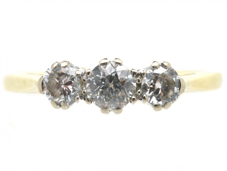 18ct Gold Diamond Three Stone Ring