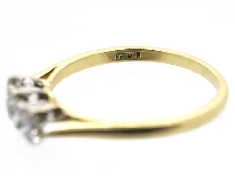 18ct Gold Diamond Three Stone Ring