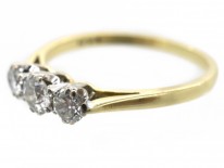 18ct Gold Diamond Three Stone Ring