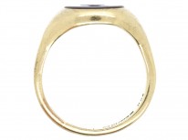 9ct Gold & Carnelian Intaglio of a Crest Signet Ring