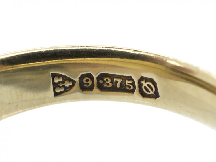 9ct Gold Plain Signet Ring