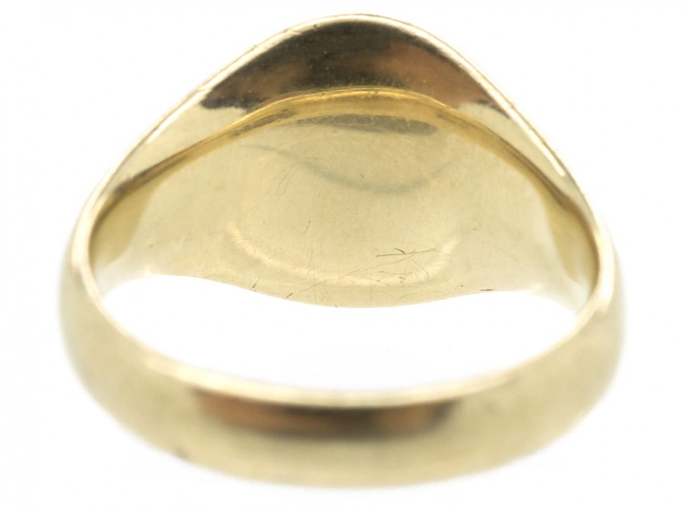 9ct Gold Plain Signet Ring