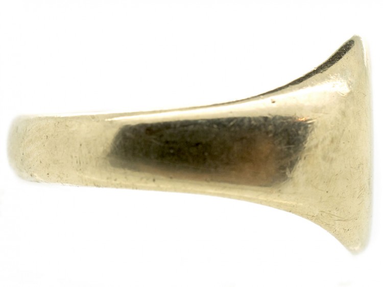 9ct Gold Plain Signet Ring