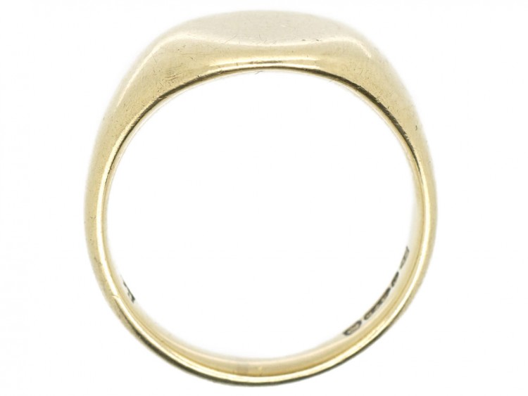9ct Gold Plain Signet Ring