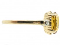 18ct Gold Citrine & Diamond Ring by Birks of Canada