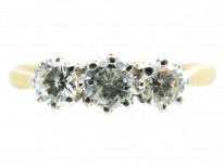 18ct Gold Three Stone Diamond Ring