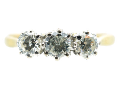 18ct Gold Three Stone Diamond Ring