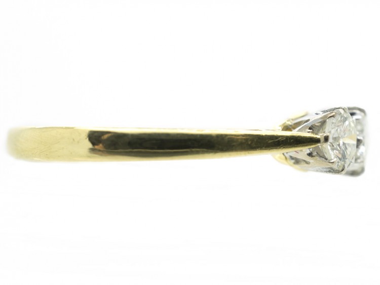 18ct Gold Three Stone Diamond Ring