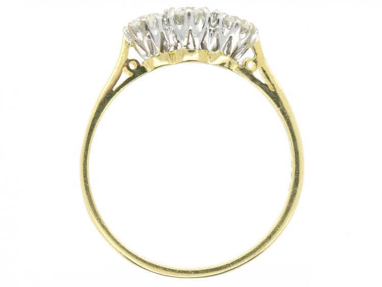 18ct Gold Three Stone Diamond Ring