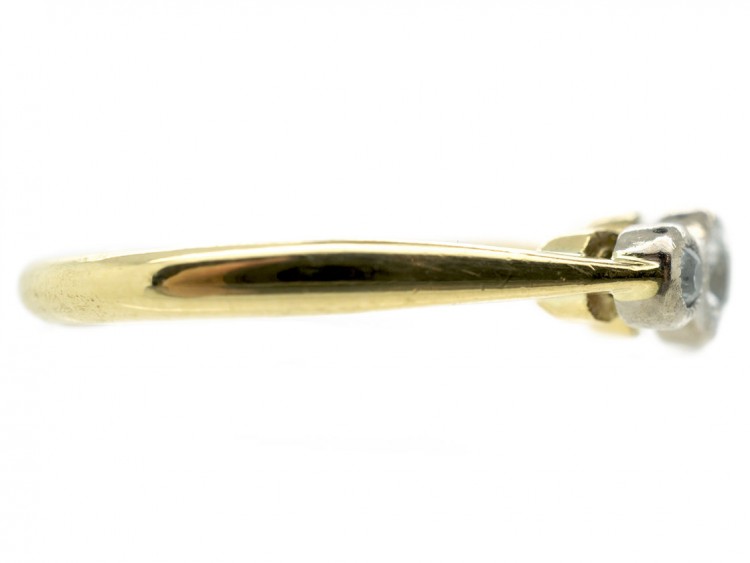 Edwardian 18ct Gold & Diamond Three Stone Ring
